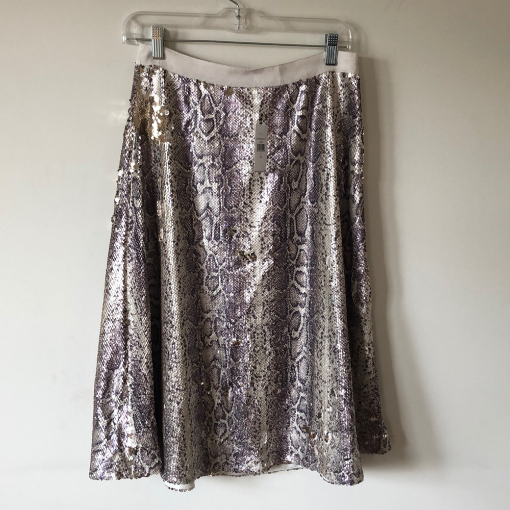 NWT HOLIDAY sequin skirt Banana republic sequin SNAKE skirt 2 tall